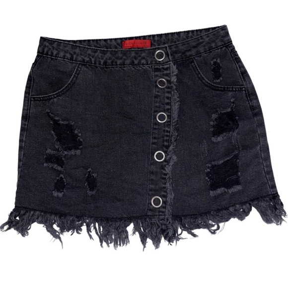 Signature8 Dresses & Skirts - Ladies black jean skirt with pockets